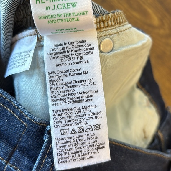 J. Crew Dark Indigo Straight Jeans - Picture 7 of 7
